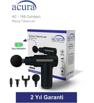 AC-748 Compact 6 Kademeli 4 Başlıklı Masaj Tabancası