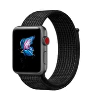 Apple Watch 10/11 42mm-38/40/41mm Kordon Hasır Kordon 2/3/4/5/6/se/7/8/9 (Siyah - Beyaz)
