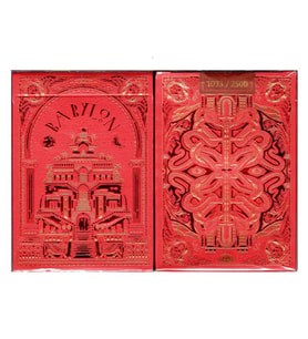 TWPCC Babylon Ruby Red Oyun Kağıdı Koleksiyonluk iskambil Kartları (Karışık)