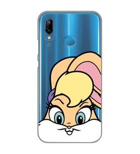 Huawei P20 Lite Uyumlu Lola Bunny Desenli Şeffaf Telefon Kılıfı