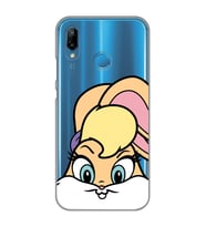 Huawei P20 Lite Uyumlu Lola Bunny Desenli Şeffaf Telefon Kılıfı