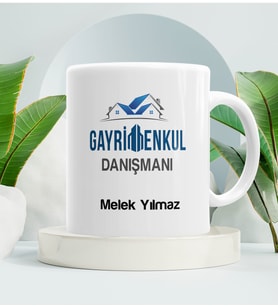 Gayrimenkul Danışmanı Kupa Bardak Beyaz