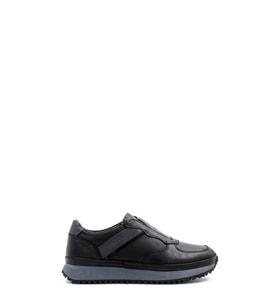 Fast Step Hakiki Deri Erkek Spor Ayakkabı 722MA871 (Siyah)