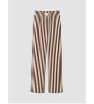 LCW DREAM Ekru Beli Lastikli Çizgili Kadın Pijama Altı