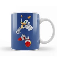 Sonic The Hedgehog Hog with Attitude Kupa Bardak Porselen