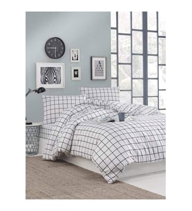Miss Linda Home %100 Pamuklu Çift Taraflı Çift Kişilik Nevresim Takımı