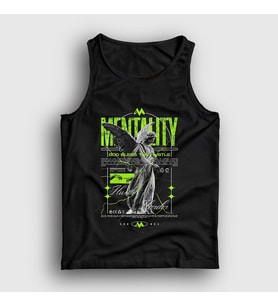 Presmono Unisex Siyah Angel Melek Mentality Hustle Harder Atlet 441273tt