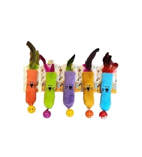 Catnipli Peluş Kedi Köpek Oyuncağı 7 x 23 cm Çeşitli Renklerde