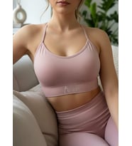 Aniri Seamless Spor Bra - Pudra