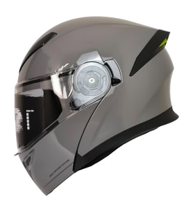 Motosiklet Çene Açılır Kask Ece 22.06 Sertifika Güneş Vizörü Motor Kaskı Nardo Gri