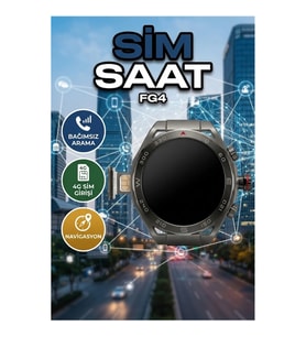5G Android Akıllı Saat – AMOLED Ekran, SIM Kart, HD Kamera, Wi-Fi ve GPS
