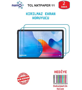 TCL NXTPAPER 11 İçin Nano Ekran Koruyucu 9h Esnek 2 ADET