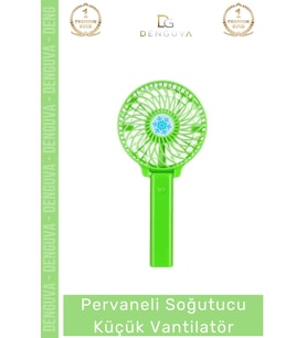 #Vantilatör Mini USB Şarjlı Katlanır El Fanı Sessiz Güçlü Beyaz Pervaneli Soğutucu Küçük Vantilatör