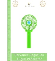 #Vantilatör Mini USB Şarjlı Katlanır El Fanı Sessiz Güçlü Beyaz Pervaneli Soğutucu Küçük Vantilatör