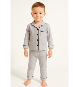 Unisex Bebek Alt Üst Pijama Takım-Grimelanj