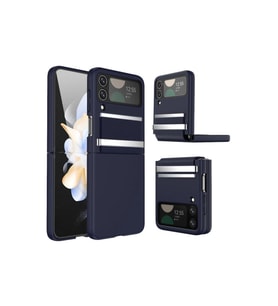 Samsung Galaxy Z Flip 4 Kılıf Belt Flip Kapak - Lacivert