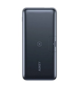 Aukey UsbA&Type-C Çıkışlı Wireless Kablosuz Süper Şarj 10000mAh Powerbank Siyah PB-WL02