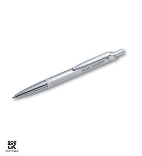 Kişiye Özel Gümüş Renk Metal Tükenmez Kalem GDTK-904132