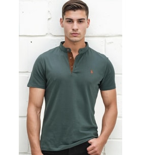 T8560 DEWBERRY T-SHIRT-YEŞİL-2