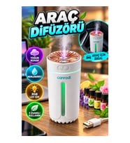 5 Esanslı Araç Difüzörü Nemlendirici LED Işıklı USB Buhar Cihazı