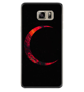 Samsung S7 Edge S20 Fe Plus Ultra S21 S22 Kılıf Desenli Silikon Red Moons 1747