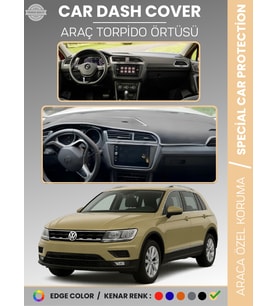 VOLKSWAGEN TIGUAN (2016-2023) Torpido Örtüsü Ön Göğüs Koruma Torpido Koruma Tam Uyum Araca Özel