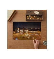 Barcelona Geceleri Plaza Espana Tasarımı 240 parça Ahşap Puzzle Ahşap Kutuda MP01235