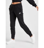 Sportswear Essential Fleece Pamuklu Siyah Eşofman altı