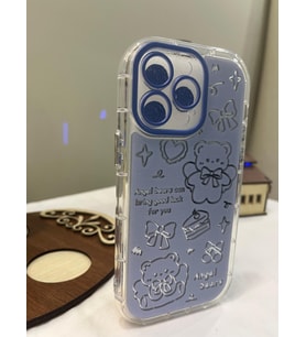 IPHONE 14 Pro Max 3d Digital Baskılı Aynalı Darbe Emici Tam Koruma Şeffaf Mika Telefon Kılıfı
