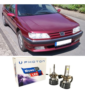 Peugeot 605 Led Xenon Uzun Far Ampulü H1 Mono Yeni Seri Beyaz