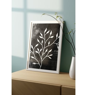 Çerçeveli Tablo Modern Sanatsal Dekorasyon Ev Dekoru Üçlü Çerçeve Abstract Özc-443 Beyaz