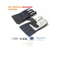 Kot Eldiven - Deri Takviyeli - Ekonomik İş Eldiveni 1 Çift
