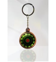 Mandala Ahşap Anahtarlık Tek Ebat N11.3305