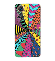 PrintiFy Honor 50 ile Uyumlu Retro Color 4  Kamera Korumalı Şeffaf  Kılıf