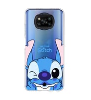Poco X3 Pro Uyumlu We Love Stitch Desenli Şeffaf Telefon Kılıfı