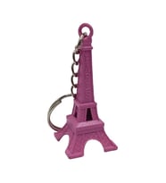 Paris Eyfel Kulesi 3D Metal Anahtarlık Pembe (Karışık)