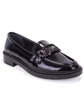 Dagoster DZA07-863701 Siyah Rugan Günlük Loafer  Kadın Ayakkabı