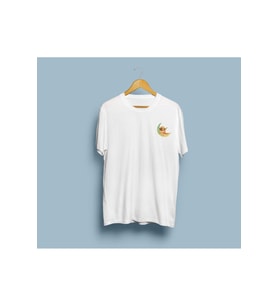 Oversize Ramazan Bayramı cami ve Ay tasarım unisex T-shirt