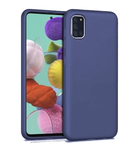 Samsung Galaxy M31S İnce Mat Silikon Kılıf Lacivert