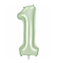 1 Rakam Folyo Balon Yeşil Rengi (76 cm)