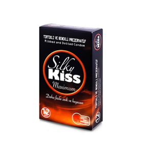 Silky Kiss Maximum Tırtıklı ve Benekli Prezervatif 12'li