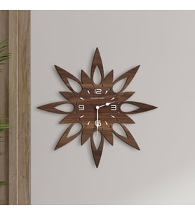 BK Gift Kişiye Özel İsimli Dekoratif 45cm Ahşap Duvar Saati-12 , Ev hediyesi , Arkadaşa Hediye , Sevgiliye Hediye