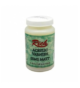 Rich Su Bazlı Vernik YARI MAT (Semi Matt Acrylic Varnish) 250 cc. 