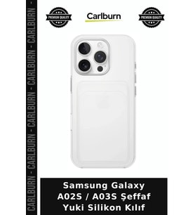 Samsung Galaxy A02S / A03S Şeffaf Yuki Silikon Kılıf Koruma Telefon Kılıfı Cep Telefonu