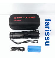 T406 Şarjlı El Feneri  100W Işık Gücü  Powerbank Özellikli  5 Modlu  8800 mAh  Zoomlu