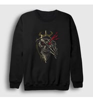 Presmono Unisex Siyah Momonga Anime Overlord Sweatshirt 455041tt