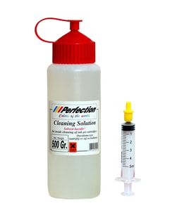 Perfection Kartuş Nozzle Açıcı Solisyon 500 ML + Sarı Uç Şırınga + Vakum Aparatı