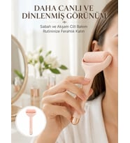 Soğuk Jel Başlıklı Buz Silindiri Yüz Masaj ve Bakım Aleti Yeni Nesil