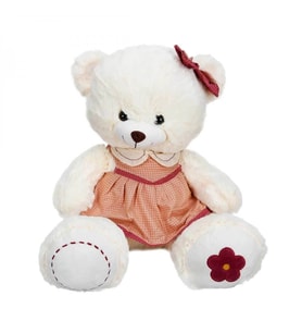 1529 Elbiseli Peluş Ayı 50 cm -Sunman