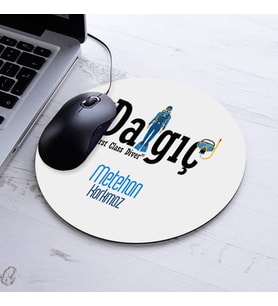 İsimli Dalgıç Temalı Yuvarlak Mousepad